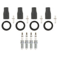 Set of 4 NGK Ruthenium HX Spark Plugs & Coil Boots for Forte Optima Sonata (L4)