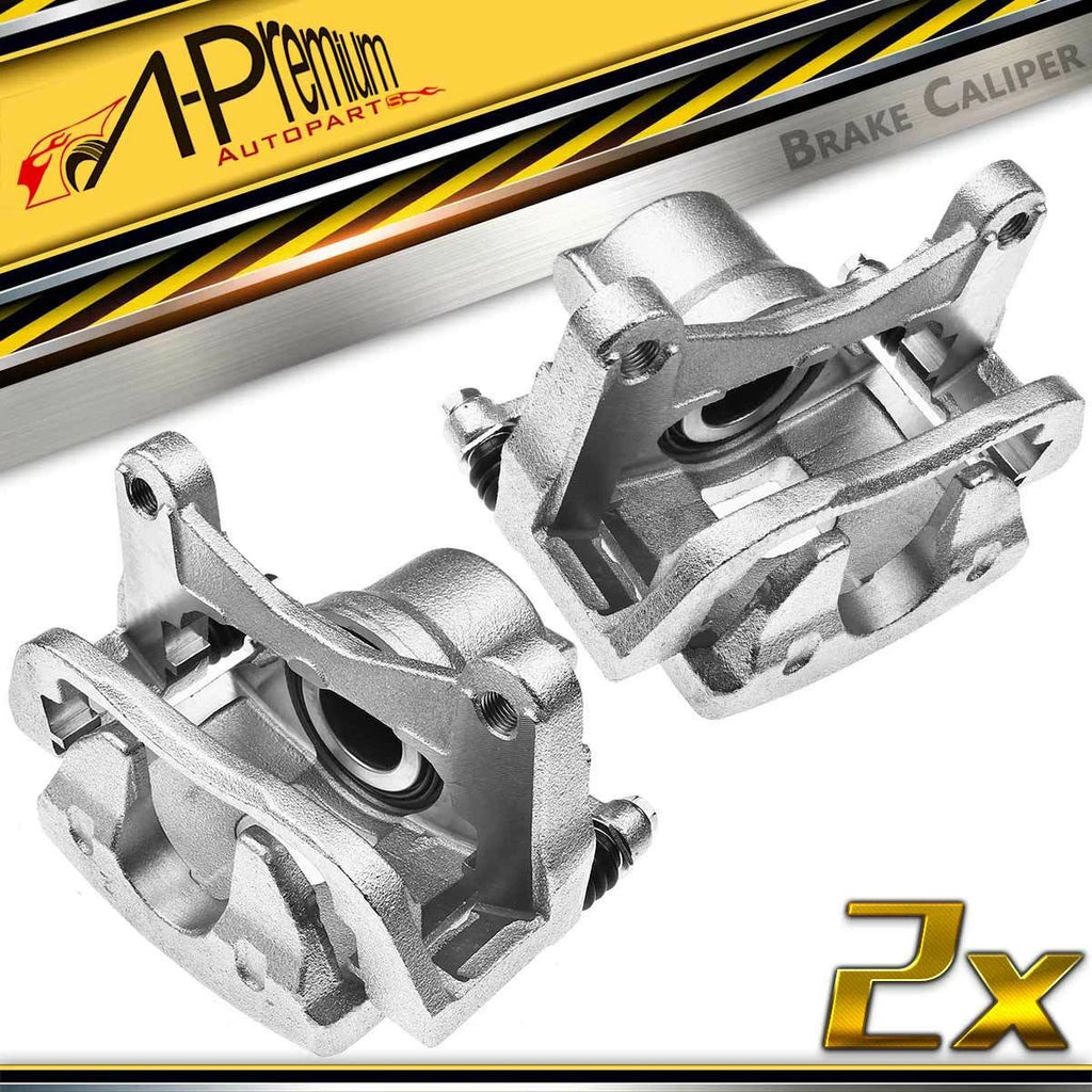 Pair Front Brake Calipers for Jeep Cherokee (2014–2018)