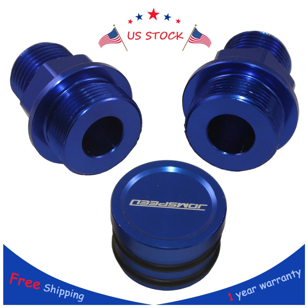 Rear Block Breather Fittings and Plug for B16 B18C (M28 to 10AN)