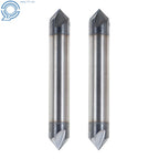 2Pc 3/8" 4 Flute Carbide Chamfer Mill for Automotive