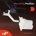 Windshield Washer Reservoir with Cap & Pump for Kia Rio (2006–2011)