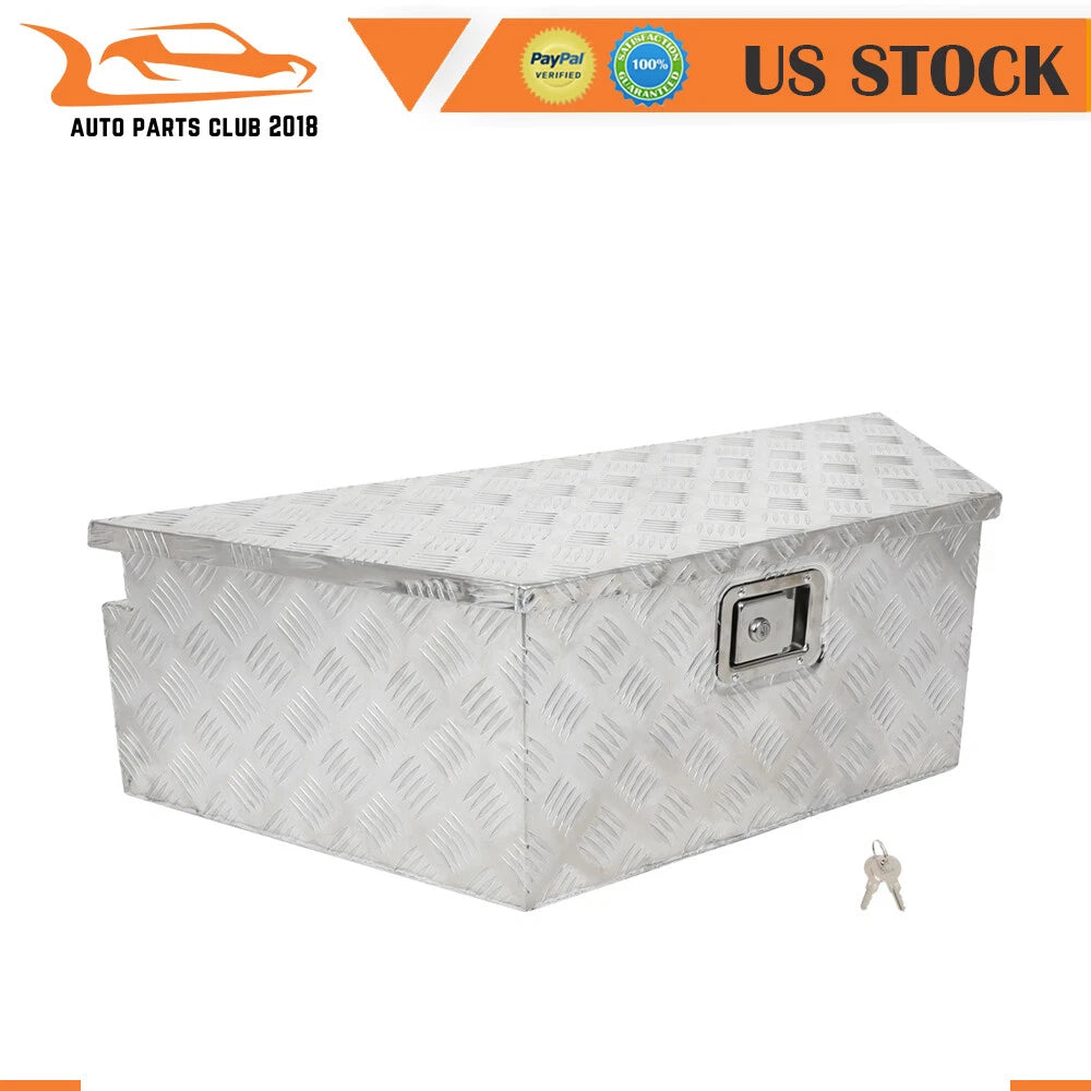Aluminum Trailer Tongue Tool Box for Pickup Truck (39"X16.5"X12)