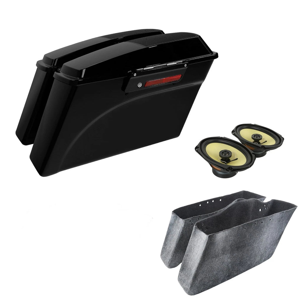 Hard Saddlebags & 6x9" Speakers for Harley Touring Electra Road Glide (1994–2013)