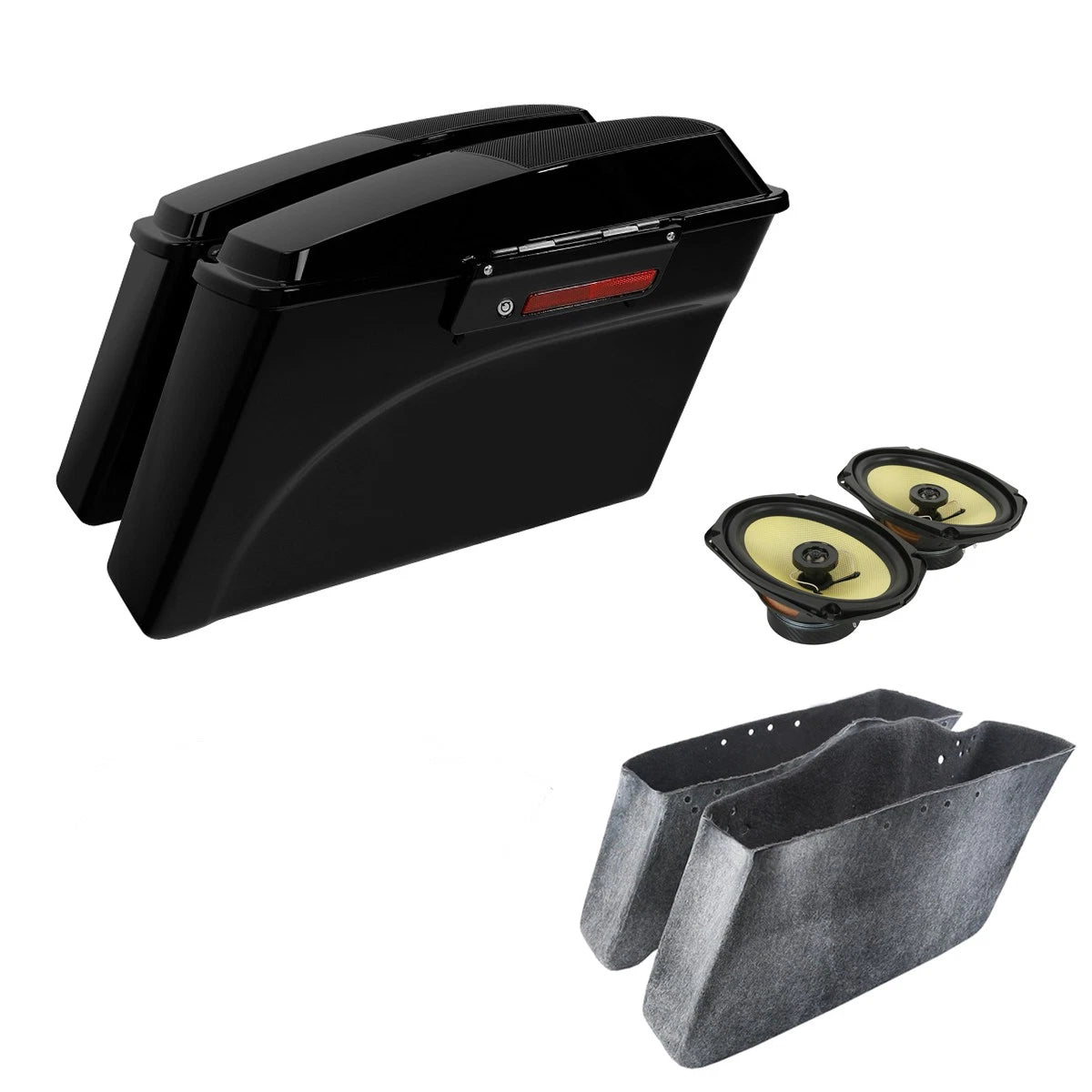 Hard Saddlebags & 6x9" Speakers for Harley Touring Electra Road Glide (1994–2013)