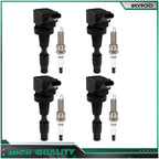 Ignition Coil & Spark Plug Set for Hyundai Sonata 2015-2019, Kia Soul 2017-2021