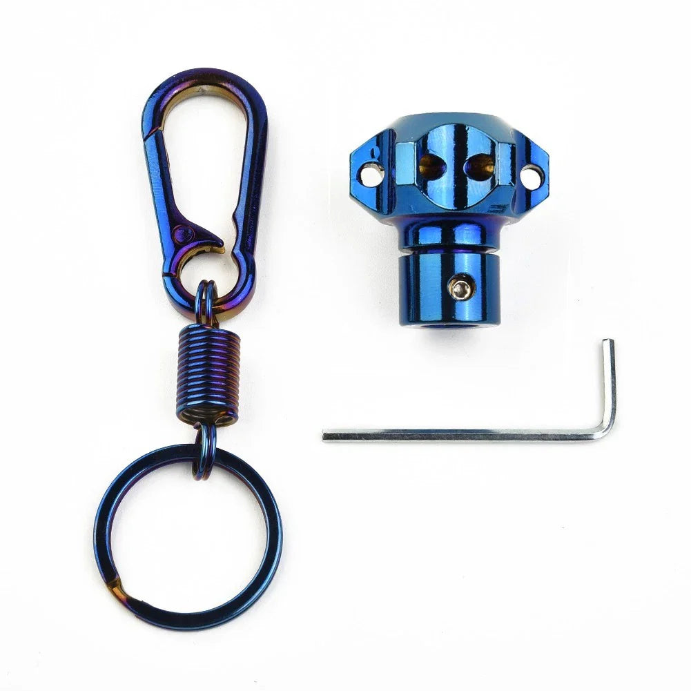 Key Cover Shell + Key Ring Aluminum CNC Key Head for Vehicle
