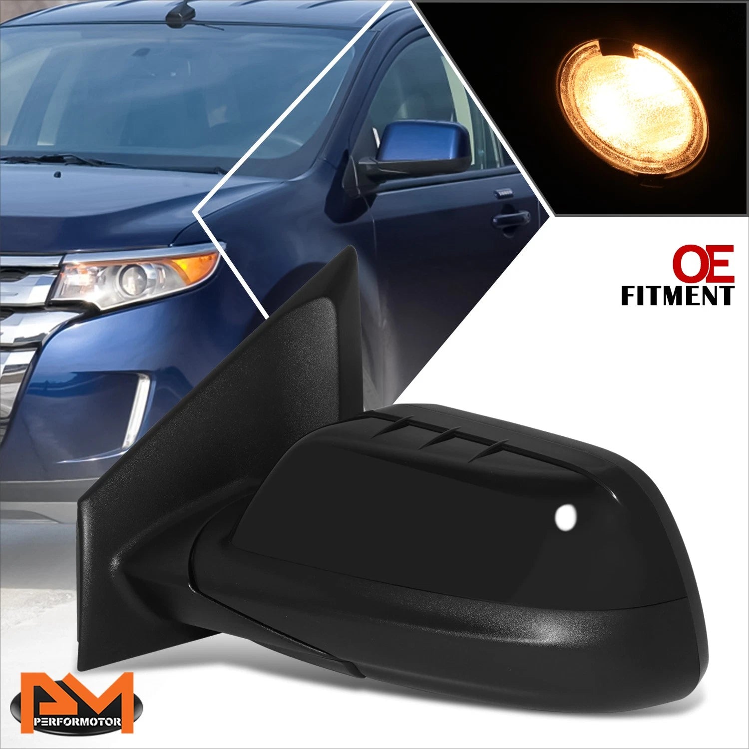Power Heated Blind Spot Memory Side View Mirror LH for Ford Edge (2009–2011)