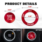 Push Start Stop Button Cover Decor Kit for Dodge Charger (2011-2023)