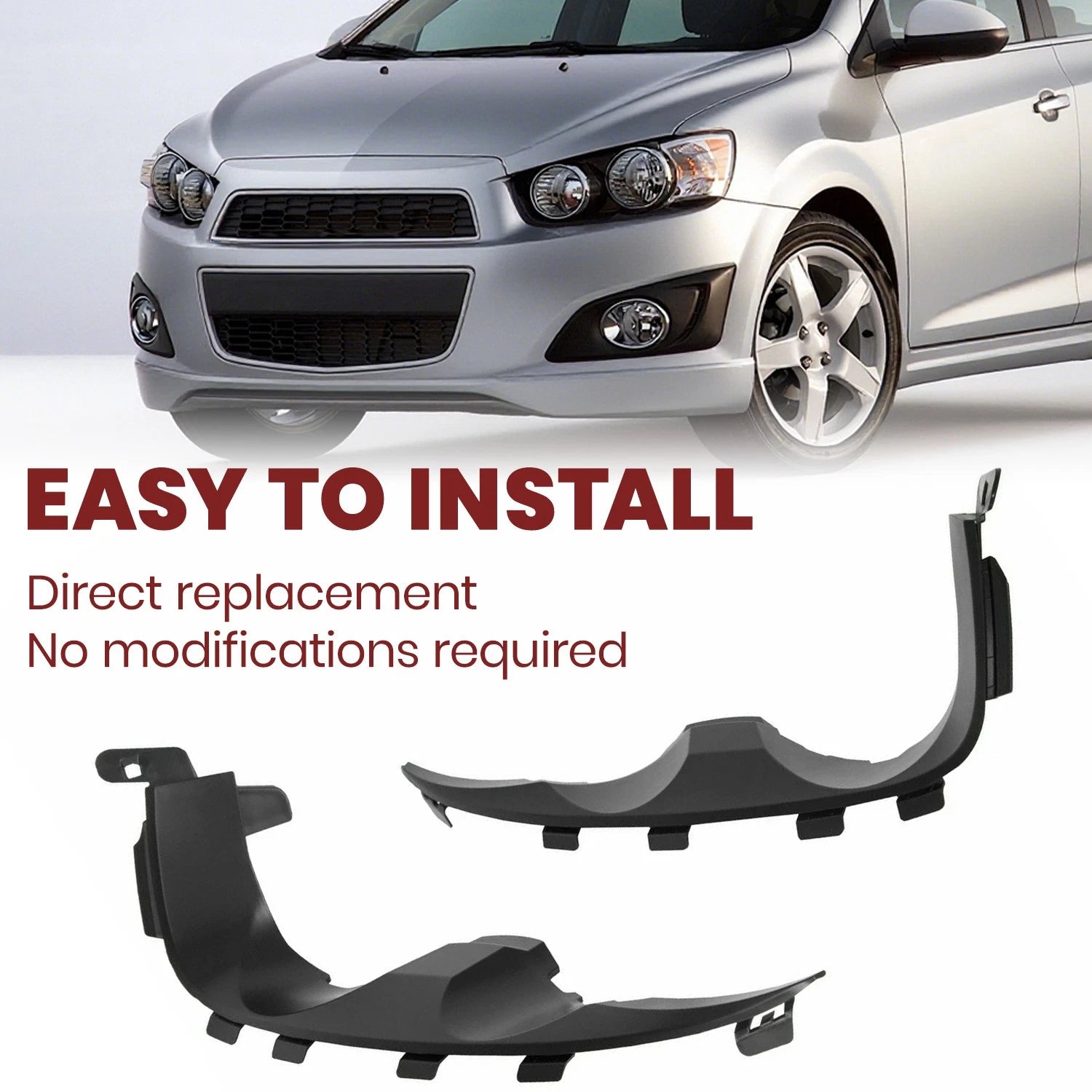 Set of 2 Headlight Mounting Brackets for Chevy Sonic (2012–2016)