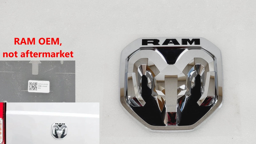Genuine RAM Rear Head Emblem for RAM Promaster 1500 2500 3500 (2023–2026) 68535409AA