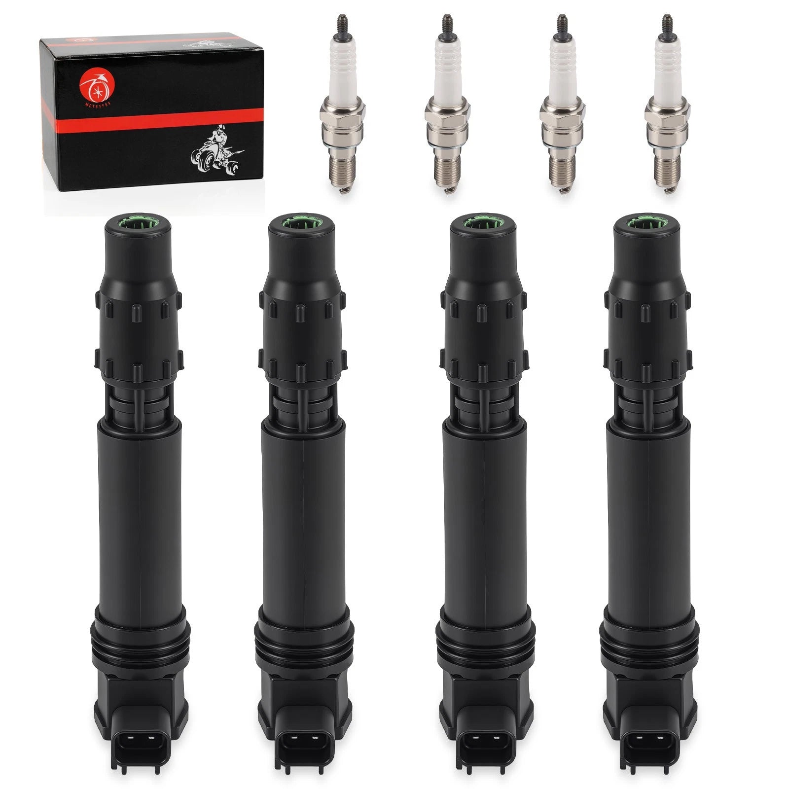Ignition Coils & Iridium Spark Plug Set for Honda CBR1000RR (2004-2007)