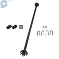 2000lb Trailer Axle for Light Trailers (5 Lug, 72" Hub Face, 58" Spring Center)