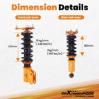 Coilovers Lowering Kit for Subaru Impreza WRX Sedan (2008-2014)