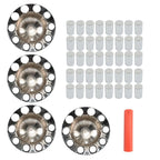 Set of 4 Chrome Wheel Hubcaps for Semi Truck