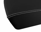 Leather Console Lid Armrest Cover for Ford Edge (2011–2020) White Stitch