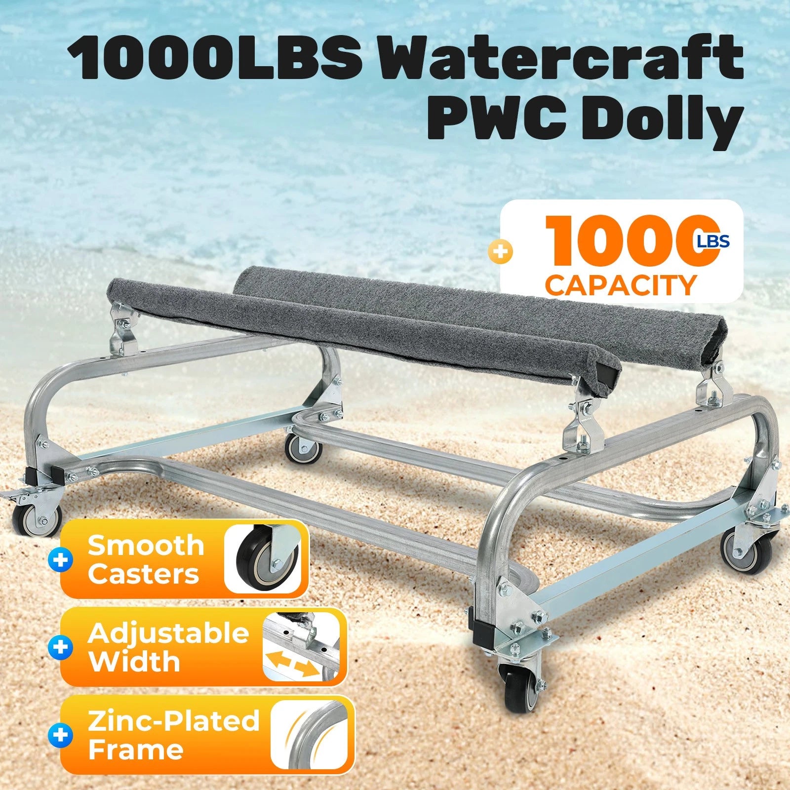 PWC Dolly for Jet Ski (1000lbs Capacity, 48"x34")