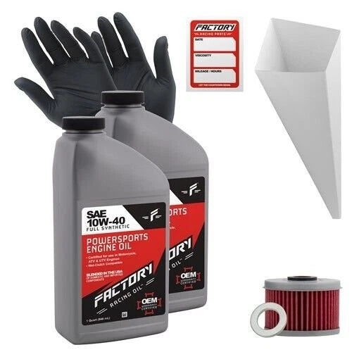 2X 10W40 Oil Change Kit for Honda TRX300EX TRX400EX XR650R