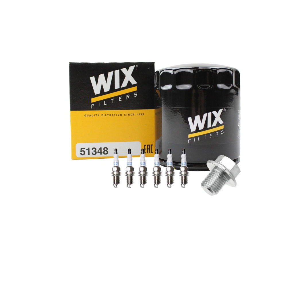 Wix Engine Oil Filter & Denso 6 Platinum TT Spark Plug Kit for 4Runner Tacoma