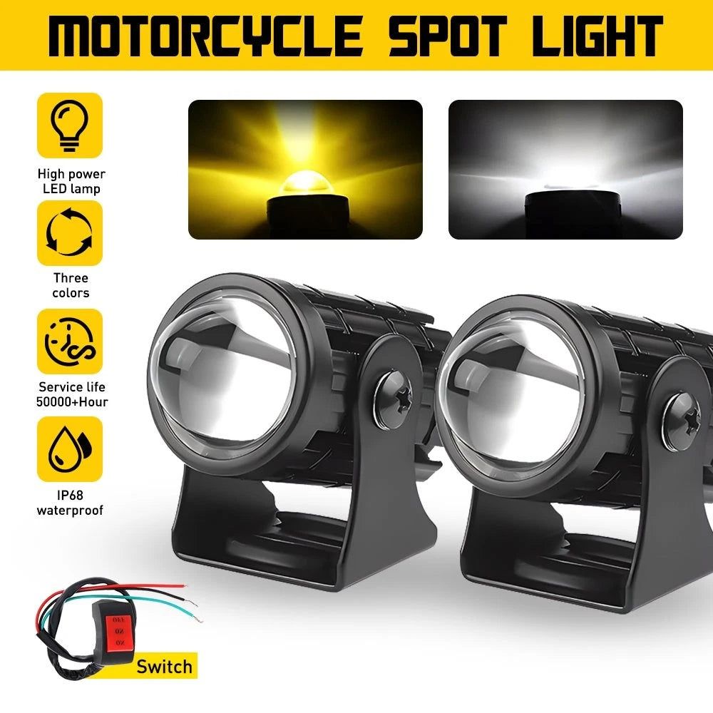 White LED Spot Light for Motorcycle ATV EXV