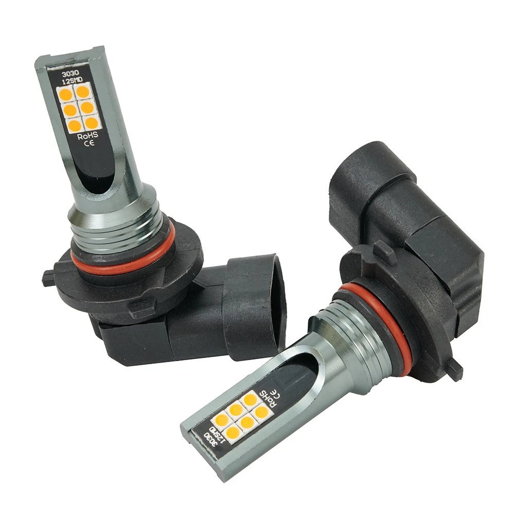 2X 9006 HB4 3000K Golden Yellow LED Fog Lights for