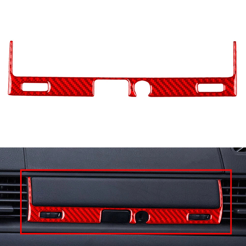 Carbon Red Co-pilot Storage Box Switch Cover Trim for BMW 3 Series E36 (1994–1996)