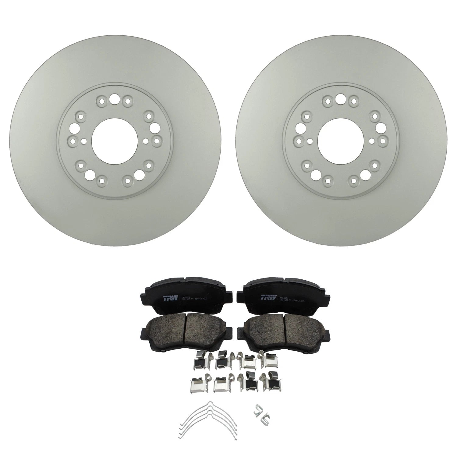 Set of 2 Bosch QuietCast Front Rotors & TRW Pro Ceramic Pads for LS400 (1992)