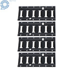 Set of 4 E-Tracks for Cargo Tie Down Rails in Pickup Trucks RV (1 ft)