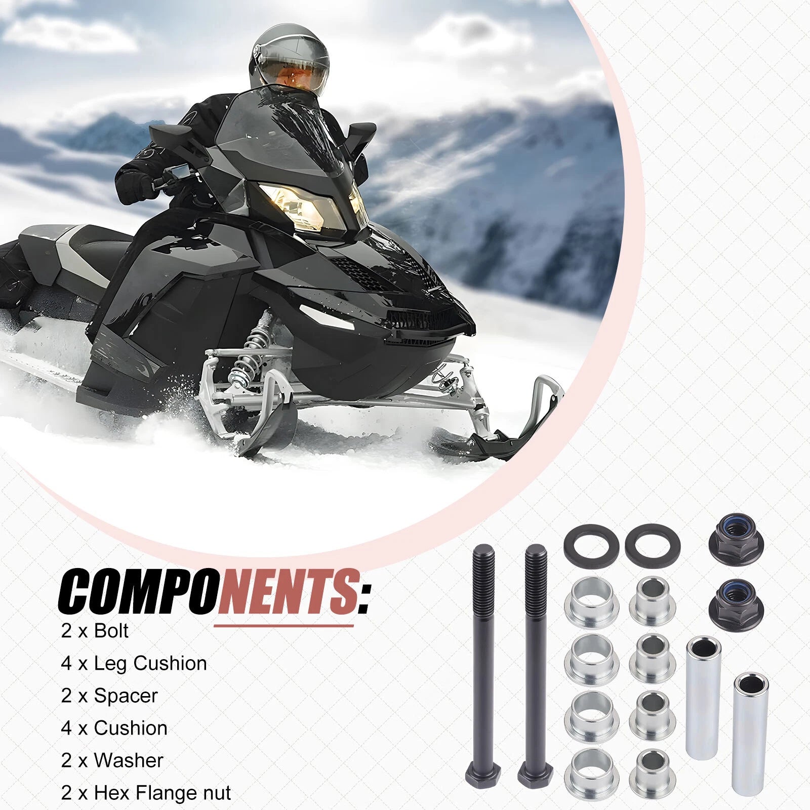 Front End Ski Leg Repair Kit for Ski-Doo Renegade (2006-2014)