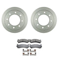 Set of 2 Bosch QuietCast Rear Rotors & Akebono ProACT Pads for 3500