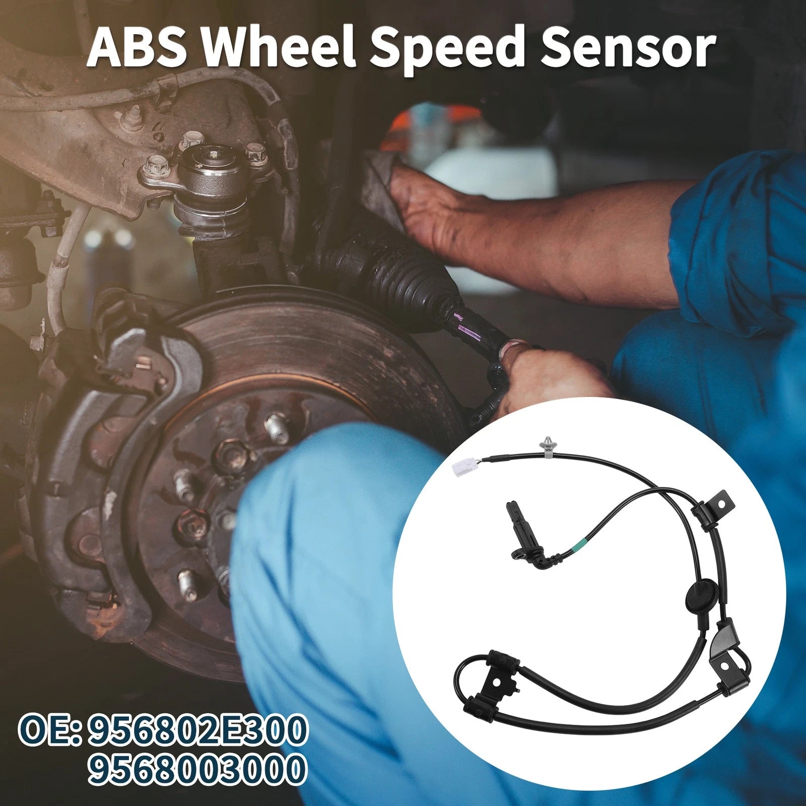ABS Wheel Speed Sensor for Hyundai Tucson (2005–2010) No. 956802E300/9568003000
