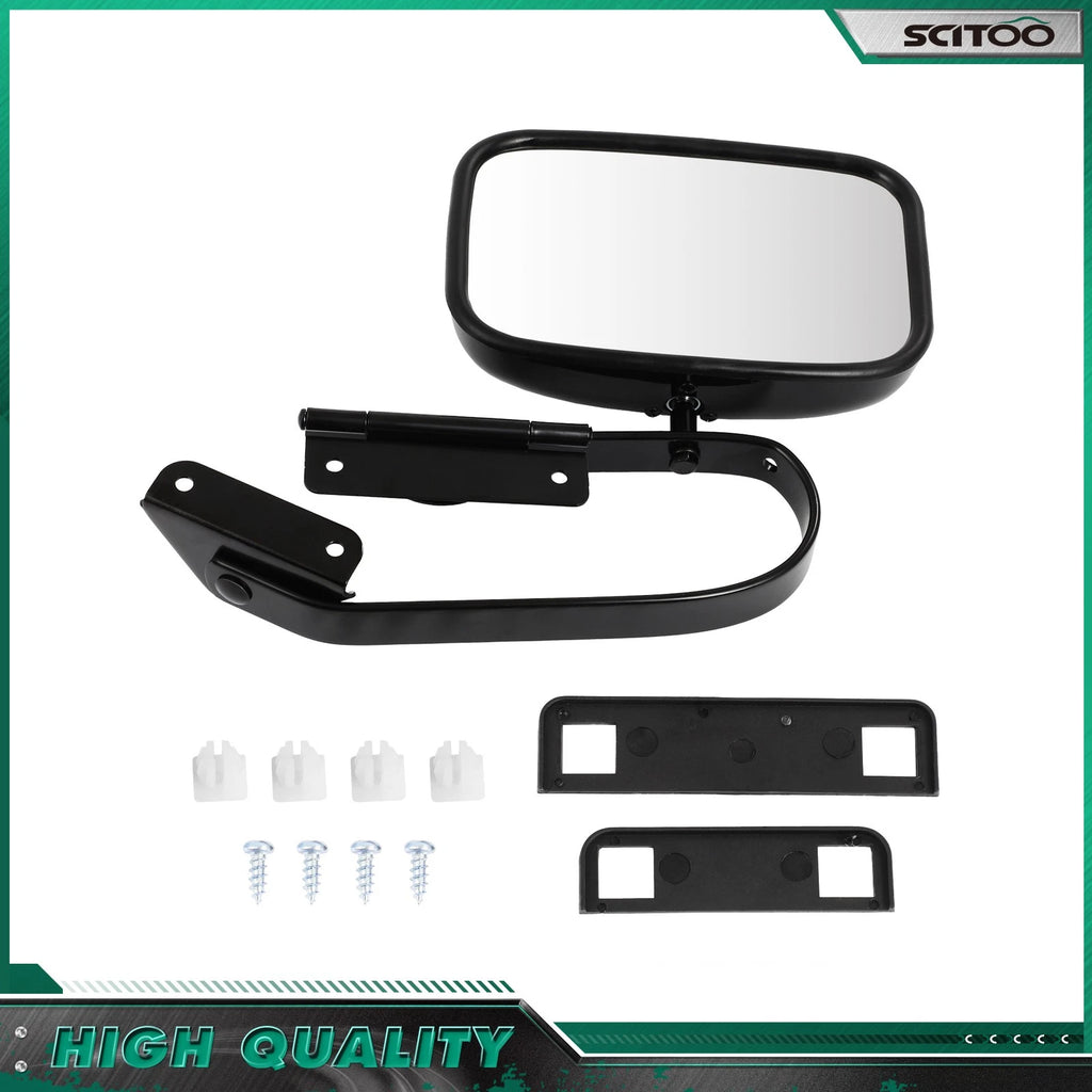 1pc Manual Steel Side Mirror for Ford F100 F150 F250 F350 F450 (1980–1996)