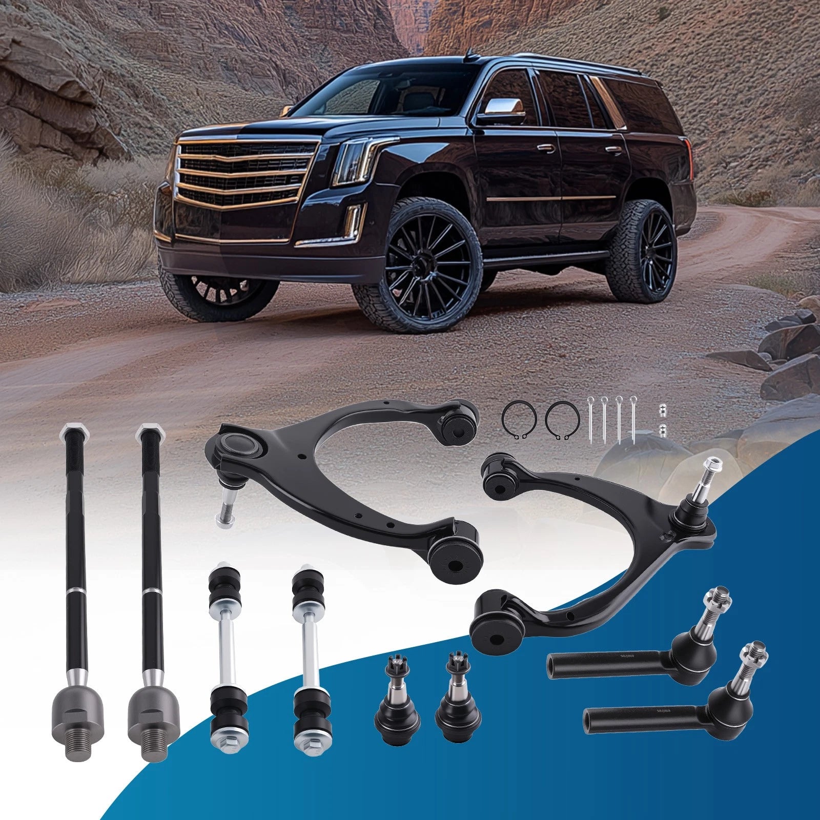 Front Complete Struts Upper Control Arms for Chevrolet Suburban (2015–2016) 139104