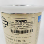 Base Coat Paint Quart for Harley-Davidson (Stone Washed White Pearl)