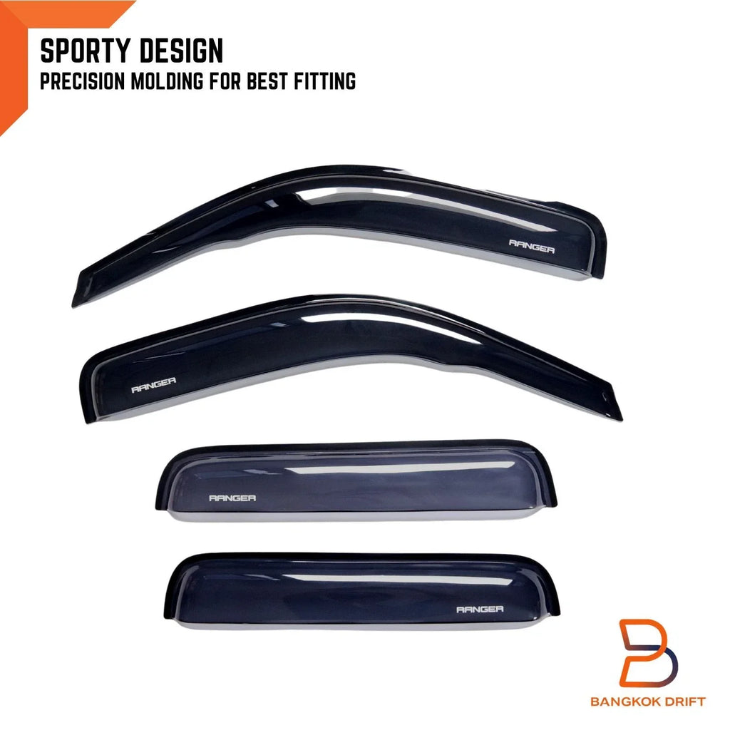 Weather Shield Window Visor Rain Guard for Ford Ranger (2006-2011)