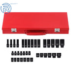 35pcs 1/2" Deep Impact Socket Set for Metric Vehicles (8-32mm)