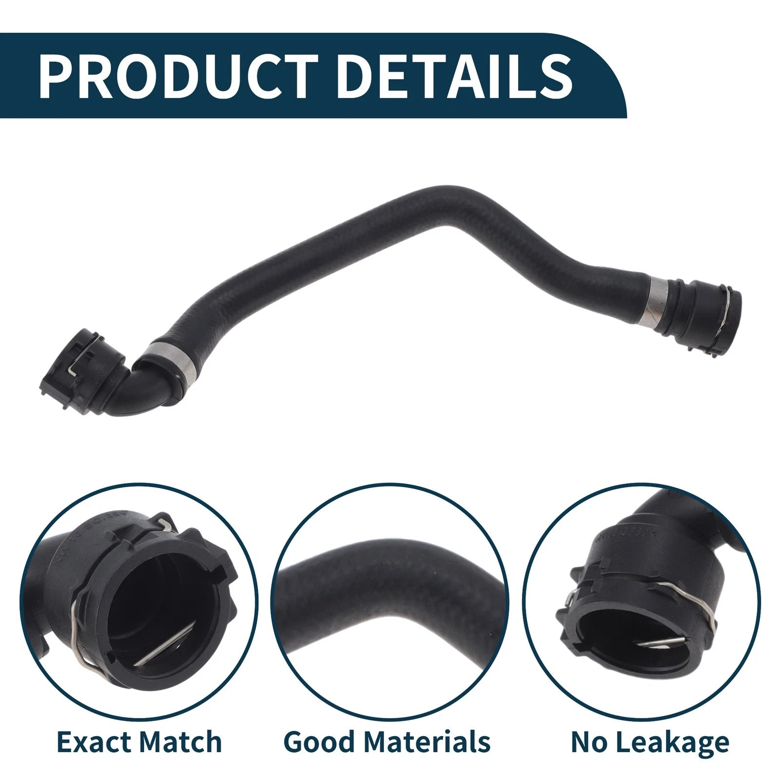 Radiator Hose for Audi Q5 (2013–2016) No. 8R0819334AC Rubber