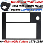 Radio Bezel Relocation Double Din Dash Trim Mount for Oldsmobile Cutlass (1978–1988)