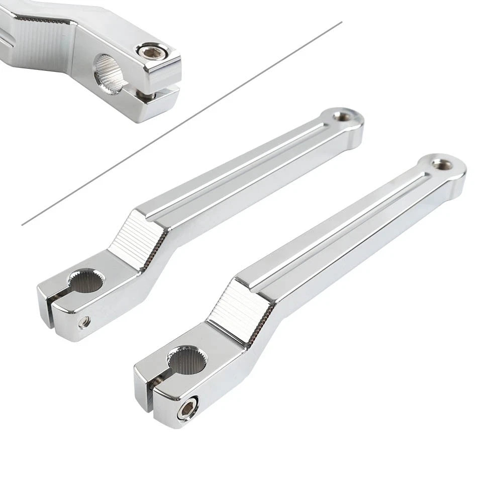 Chrome Heel & Toe Gear Shift Levers for Harley Softail Touring Trike (2010–2023)