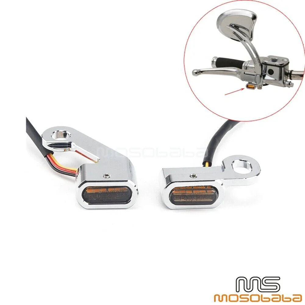Mini LED Turn Signal Lights for Harley Softail Dyna Touring (2014-2023)