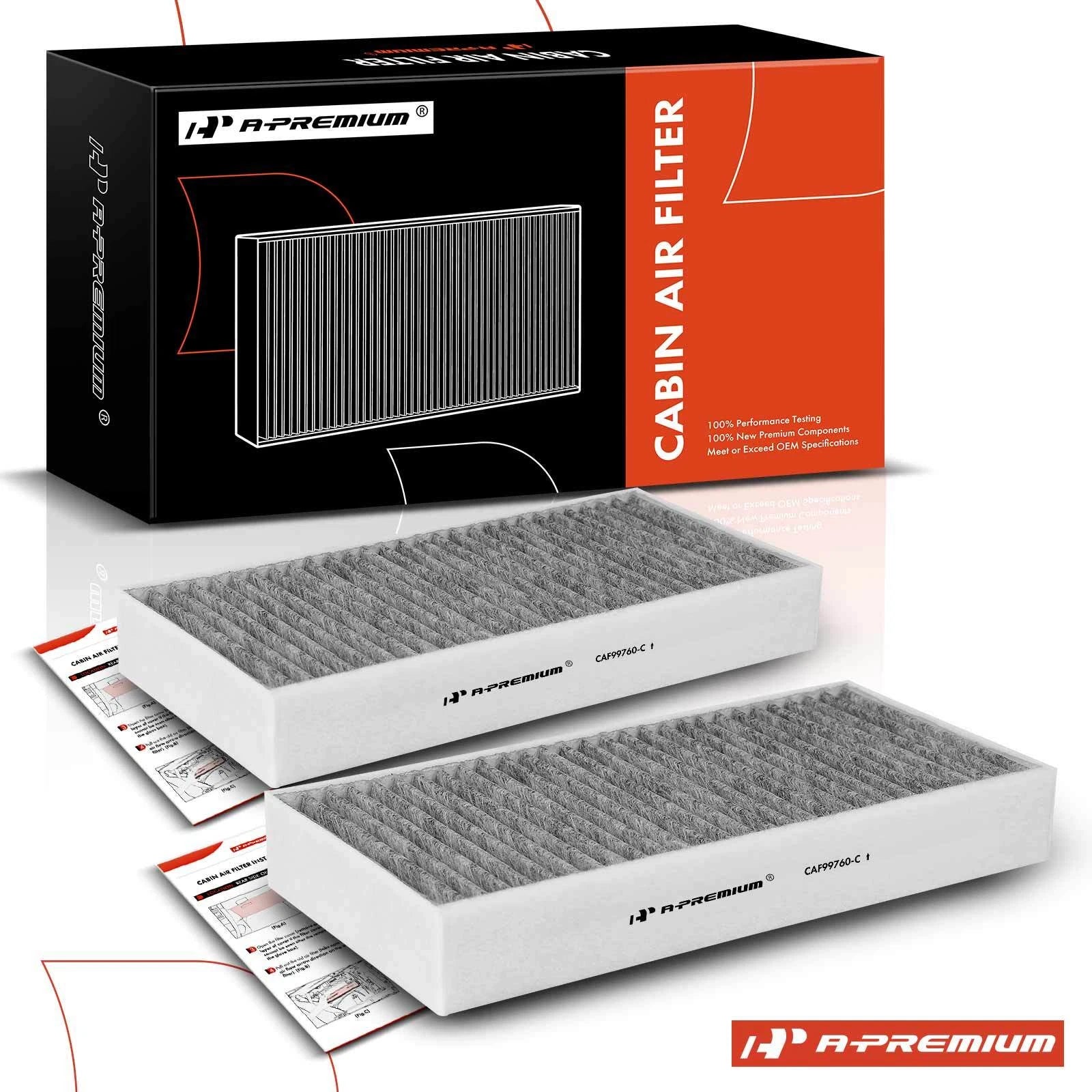 2X Activated Carbon Cabin Air Filter for BMW 228i xDrive Gran Coupe (2020–2023)