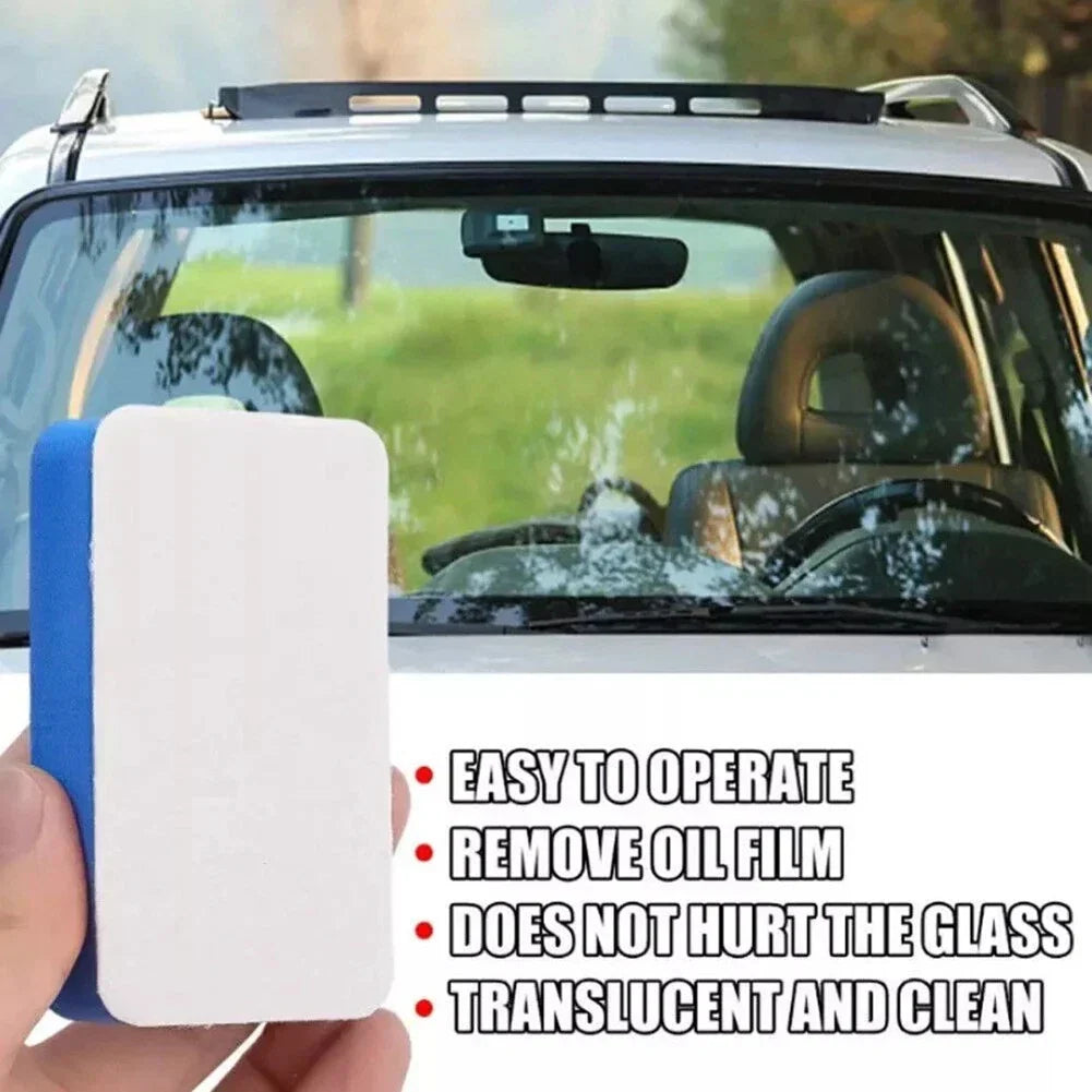 Car Windshield Polishing Sponge Cleaning Felt Brush for Oil Film Removal