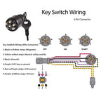 Ignition Switch Key & Lanyard Assembly for OMC Johnson Evinrude (1970–2000)