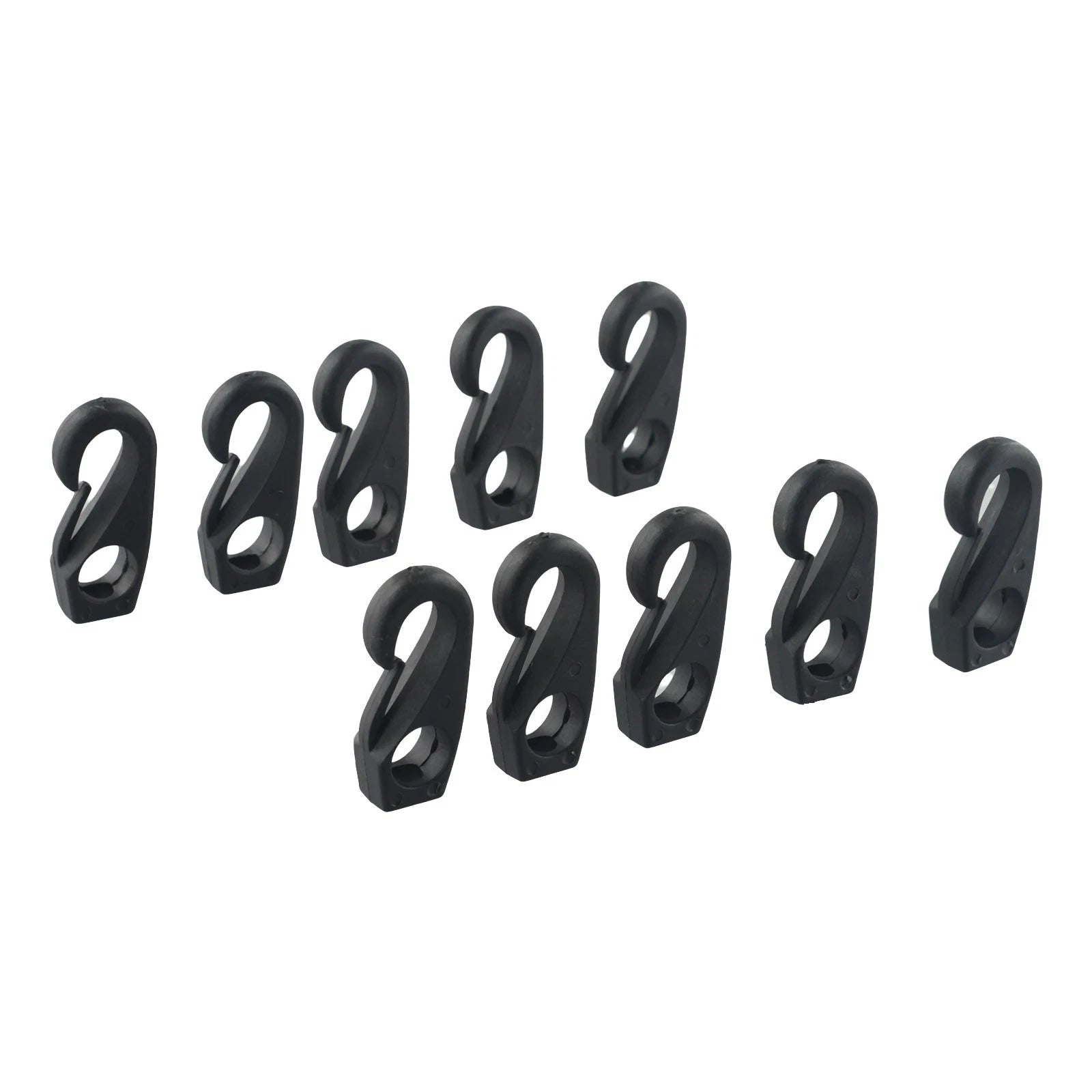 Set of 10 Nylon Clip Hooks for Kayak Canoe Boat Tassel Ties