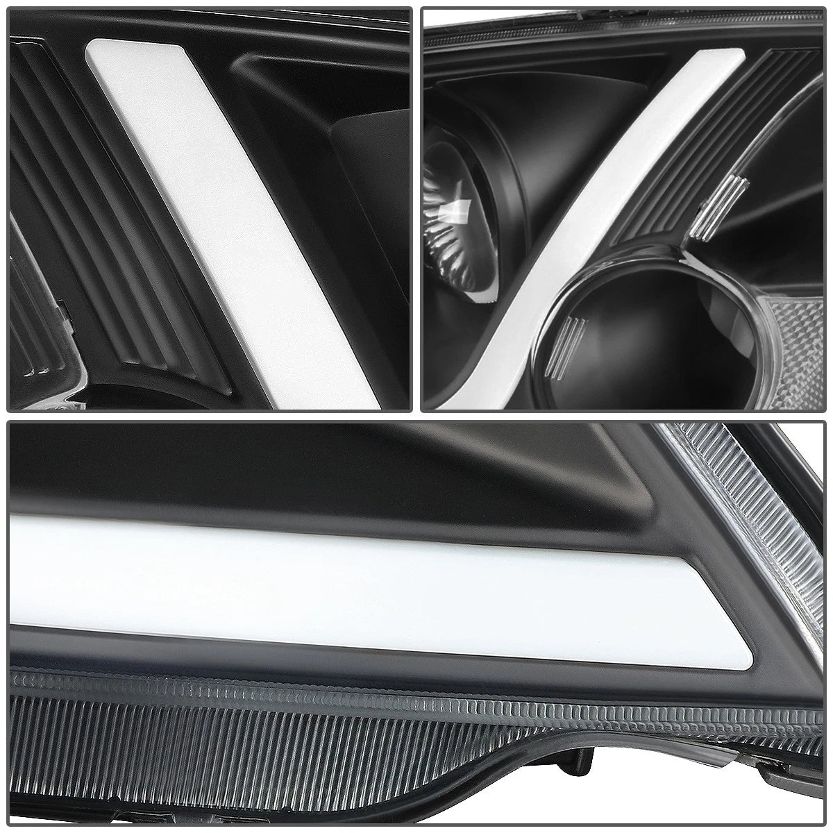 LED Projector Headlight Lamps for Honda Civic Coupe/Sedan (2001–2003)