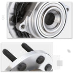 Front Wheel Hub Bearing Assembly Kit w/ ABS Sensor for Dodge Ram 2500 3500 (2009–2011)