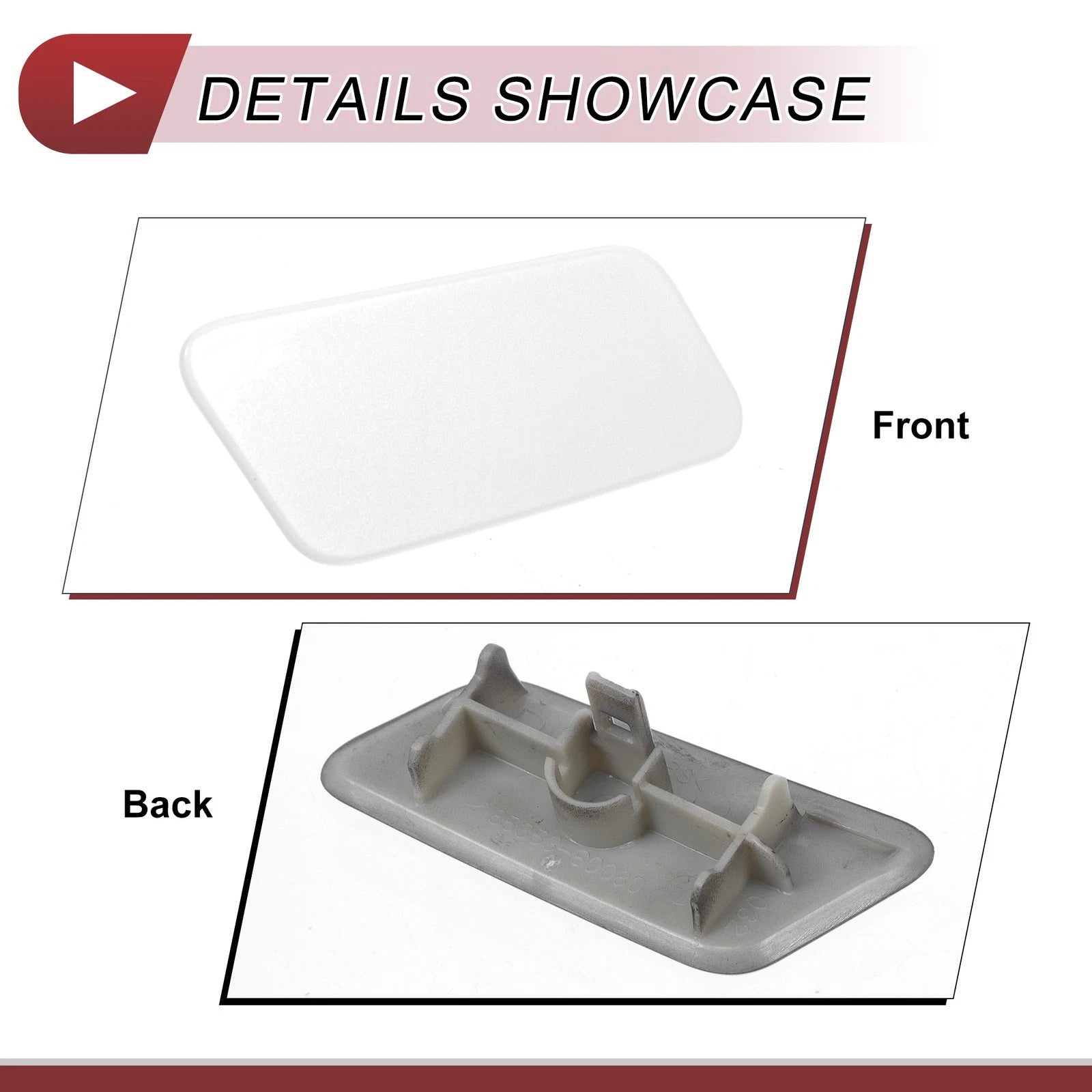 Washer Nozzle Cover Cap for Lexus LX570 (2016–2021) White