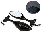 LED Turn Signal Rear View Side Mirrors for Yamaha YZF R6 (1999-2012) R6S (2006-2009)