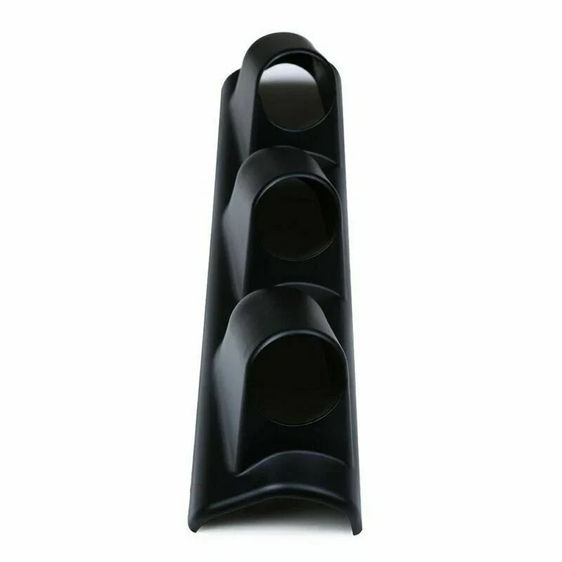 A-Pillar Pod 3 x Triple Gauge Holder for Car 52mm Bendable Black