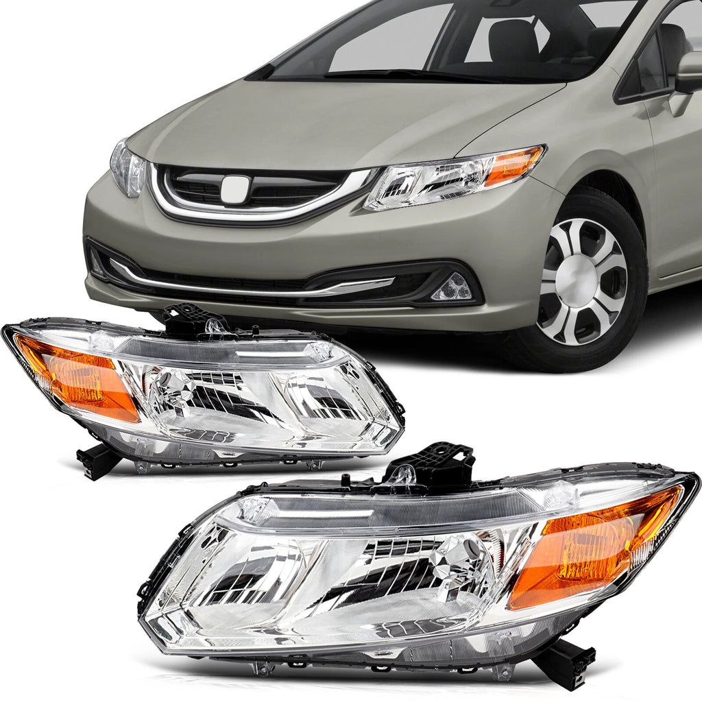 2X Headlights for Honda Civic Sedan/Coupe (2012–2015)