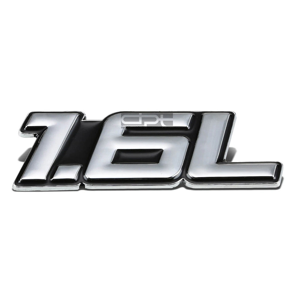 Chrome Bumper Emblem Badge for 1.6 1.6L